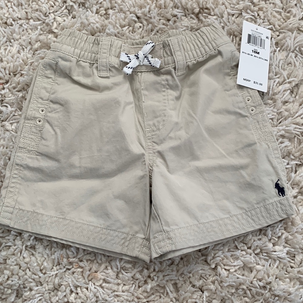 NWT Ralph Lauren Classic Short Sand Size 18M
